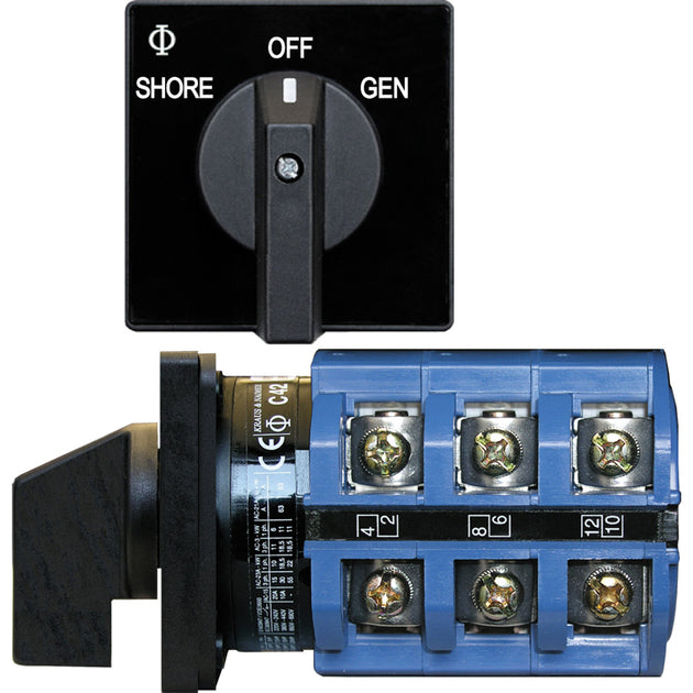 Blue Sea 9019 Switch, AC 240VAC 63A OFF +2 Positions [9019] - Premium Switches & Accessories from Blue Sea Systems - Just $645.99! Shop now at Brushy Creek Marine