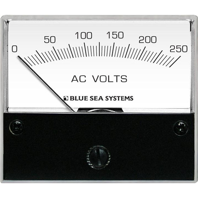 Blue Sea 9354 AC Analog Voltmeter 0-250 Volts AC [9354] - Premium Meters & Monitoring from Blue Sea Systems - Just $62.99! Shop now at Brushy Creek Marine