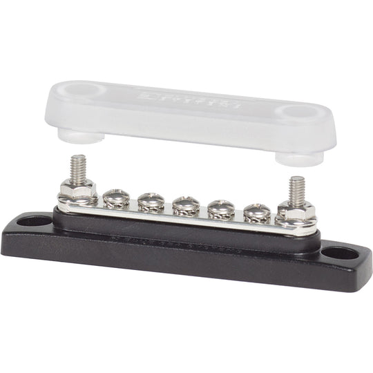 Blue Sea 2314 MiniBus 100 Ampere Common BusBar 5 x 8-32 Screw Terminal with Cover [2314] - Premium Busbars, Connectors & Insulators from Blue Sea Systems - Just $22.99! Shop now at Brushy Creek Marine