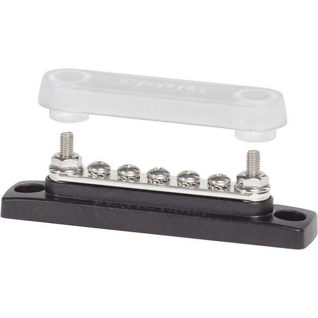 Blue Sea 2314 MiniBus 100 Ampere Common BusBar 5 x 8-32 Screw Terminal with Cover [2314] - Premium Busbars, Connectors & Insulators from Blue Sea Systems - Just $22.99! Shop now at Brushy Creek Marine