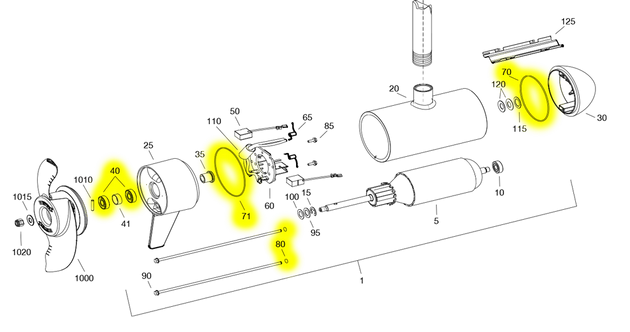 Minn Kota Seal Kit 36 Volt (112#) - Premium  from Brushy Creek Marine - Just $7.95! Shop now at Brushy Creek Marine