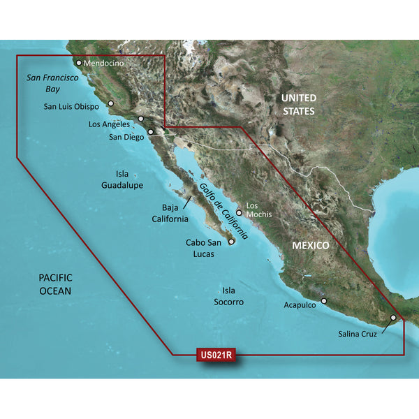 Garmin BlueChart g3 Vision HD - VUS021R - California-Mexico - microSD/SD [010-C0722-00] - Premium Garmin BlueChart Vision from Garmin - Just $349.99! Shop now at Brushy Creek Marine