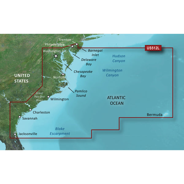 Garmin BlueChart g3 Vision HD - VUS512L - Mid-Atlantic - microSD/SD [010-C0741-00] - Premium Garmin BlueChart Vision from Garmin - Just $449.99! Shop now at Brushy Creek Marine