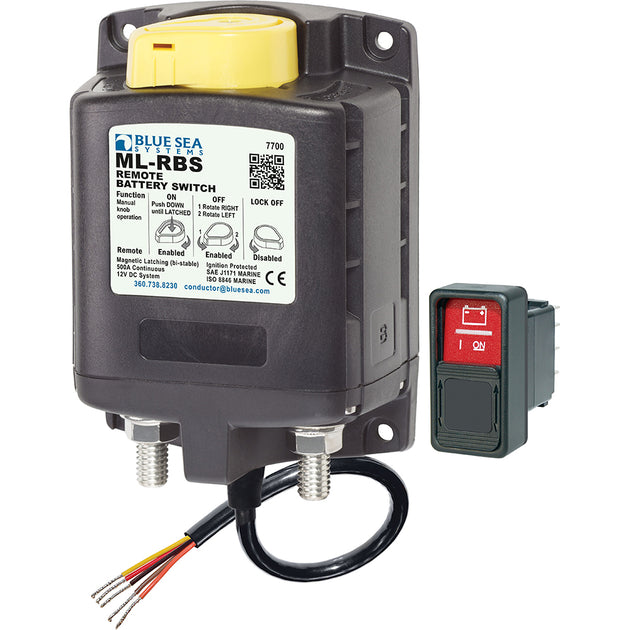Blue Sea  7700 ML-Series Remote Battery Switch w/Manual Control 12VDC [7700] - Premium Battery Management from Blue Sea Systems - Just $353.99! Shop now at Brushy Creek Marine
