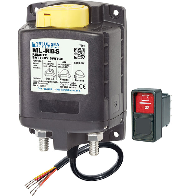 Blue Sea 7702 ML-Series Remote Battery Switch w/Manual Control 24V DC [7702] - Premium Battery Management from Blue Sea Systems - Just $353.99! Shop now at Brushy Creek Marine
