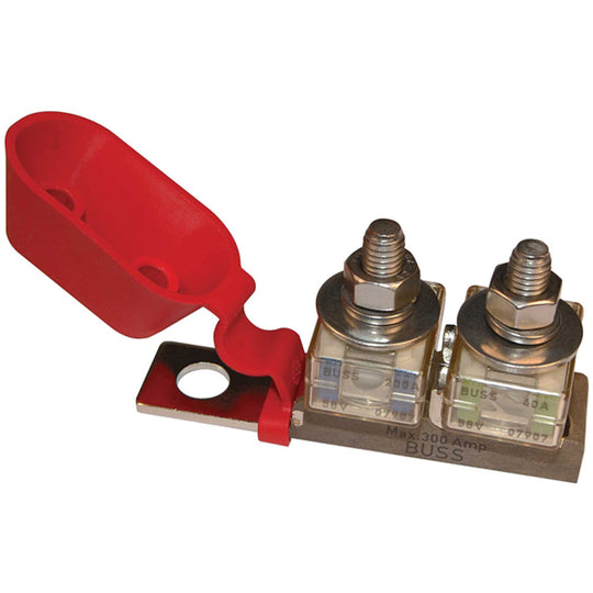 Blue Sea 2151 Terminal Fuse Block - 3/8" Mounting Hole - 2 Terminal Studs [2151] - Premium Busbars, Connectors & Insulators from Blue Sea Systems - Just $62.99! Shop now at Brushy Creek Marine