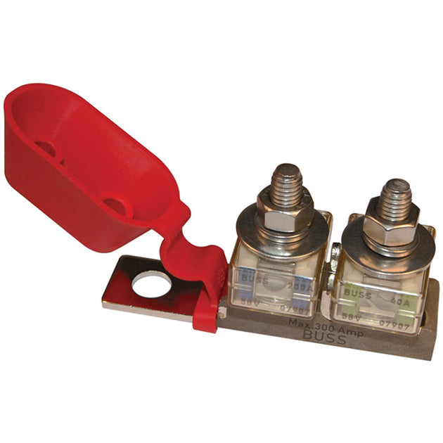 Blue Sea 2151 Terminal Fuse Block - 3/8" Mounting Hole - 2 Terminal Studs [2151] - Premium Busbars, Connectors & Insulators from Blue Sea Systems - Just $62.99! Shop now at Brushy Creek Marine