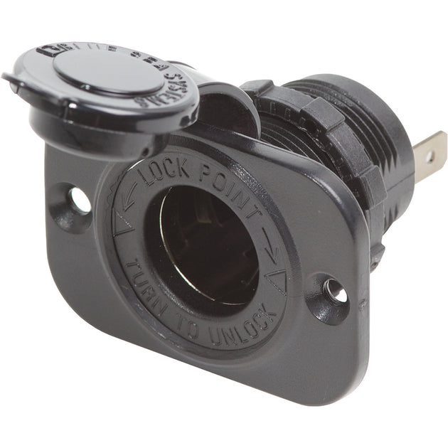Blue Sea 12 Volt Dash Socket - Black [1011] - Premium Accessories from Blue Sea Systems - Just $16.99! Shop now at Brushy Creek Marine