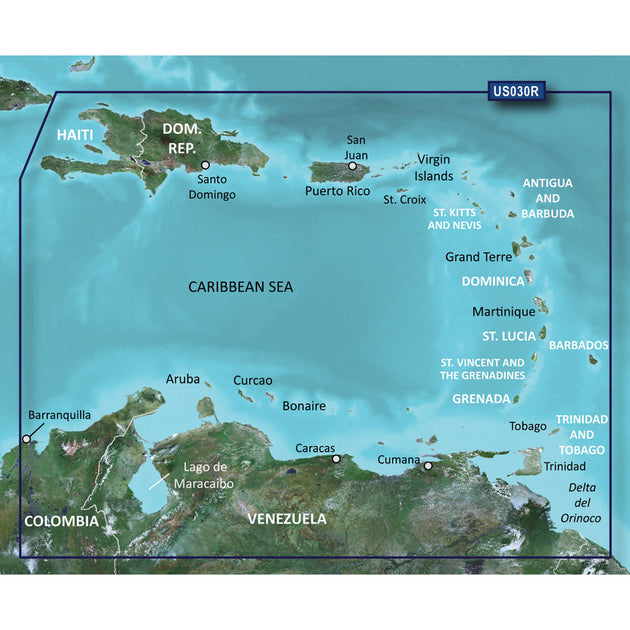 Garmin BlueChart g3 HD - HXUS030R - Southeast Caribbean - microSD/SD [010-C0731-20] - Premium Garmin BlueChart from Garmin - Just $149.99! Shop now at Brushy Creek Marine
