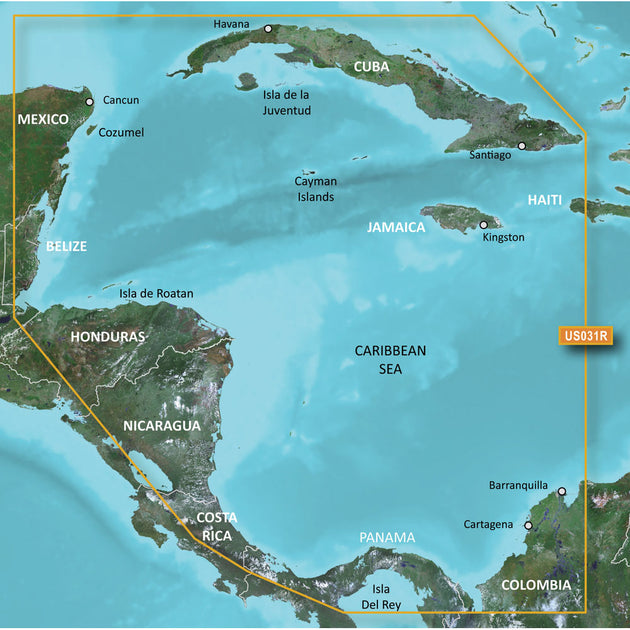 Garmin BlueChart g3 HD - HXUS031R - Southwest Caribbean - microSD/SD [010-C0732-20] - Premium Garmin BlueChart from Garmin - Just $149.99! Shop now at Brushy Creek Marine