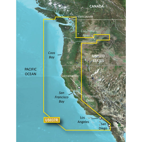 Garmin BlueChart g3 Vision HD - VUS037R - Vancouver - San Diego - microSD/SD [010-C1003-00] - Premium Garmin BlueChart Vision from Garmin - Just $349.99! Shop now at Brushy Creek Marine