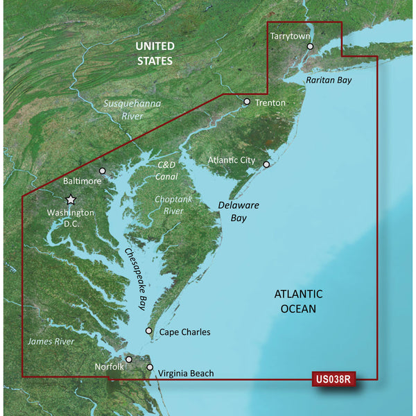 Garmin BlueChart g3 Vision HD - VUS038R - New York - Chesapeake - microSD/SD [010-C1004-00] - Premium Garmin BlueChart Vision from Garmin - Just $349.99! Shop now at Brushy Creek Marine