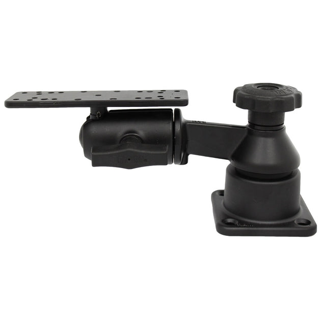 RAM Mount Horizontal Single Arm Ball Mount - Gimbal Bracket [RAM-109HSB] - Premium Swing Arm Mounts from RAM Mounting Systems - Just $89.49! Shop now at Brushy Creek Marine