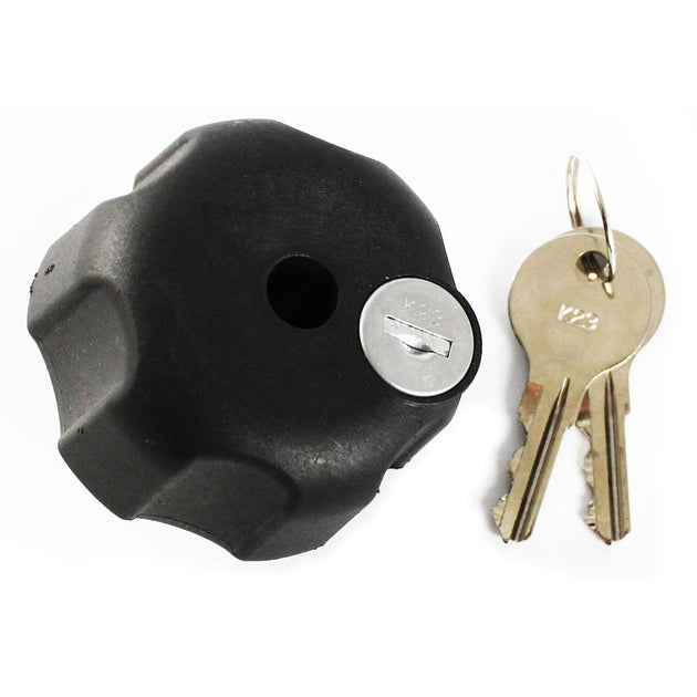 RAM Mount Knob w/Keyed Lock & 1/4" - 20 Brass Hole [RAM-KNOB3LU] - Premium GPS - Accessories from RAM Mounting Systems - Just $36.99! Shop now at Brushy Creek Marine