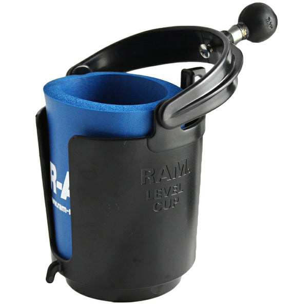 RAM Mount Drink Cup Holder w/1" Ball [RAM-B-132BU] - Premium Accessories from RAM Mounting Systems - Just $25.99! Shop now at Brushy Creek Marine
