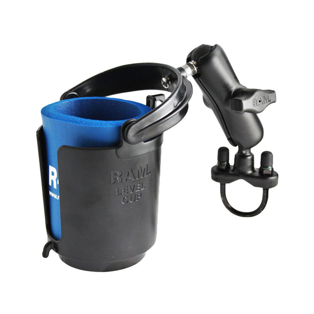 RAM Mount Drink Cup Holder w/U-Bolt Base [RAM-B-132RU] - Premium Accessories from RAM Mounting Systems - Just $51.49! Shop now at Brushy Creek Marine