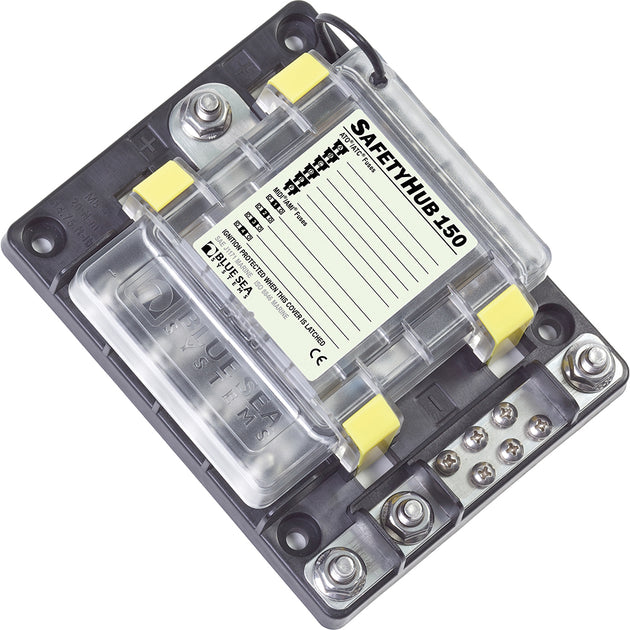 Blue Sea 7748 SafetyHub 150 Fuse Box [7748] - Premium Fuse Blocks & Fuses from Blue Sea Systems - Just $242.99! Shop now at Brushy Creek Marine