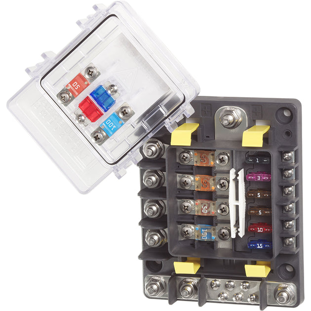 Blue Sea 7748 SafetyHub 150 Fuse Box [7748] - Premium Fuse Blocks & Fuses from Blue Sea Systems - Just $242.99! Shop now at Brushy Creek Marine