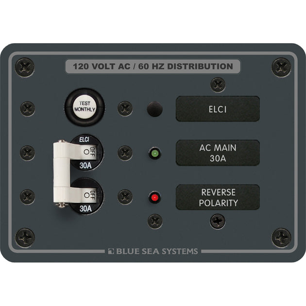 Blue Sea 8100 ELCI GFCI Panel [8100] - Premium Electrical Panels from Blue Sea Systems - Just $742.99! Shop now at Brushy Creek Marine