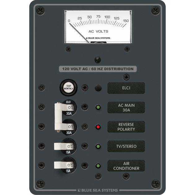 Blue Sea 8102 ELCI GFCI Panel AC 2 Position [8102] - Premium Electrical Panels from Blue Sea Systems - Just $955.99! Shop now at Brushy Creek Marine