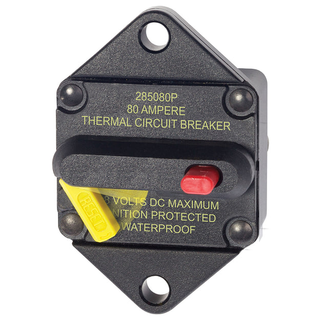 Blue Sea 7086 80 Amp Circuit Breaker Panel Mount 285 Series [7086] - Premium Circuit Breakers from Blue Sea Systems - Just $89.99! Shop now at Brushy Creek Marine
