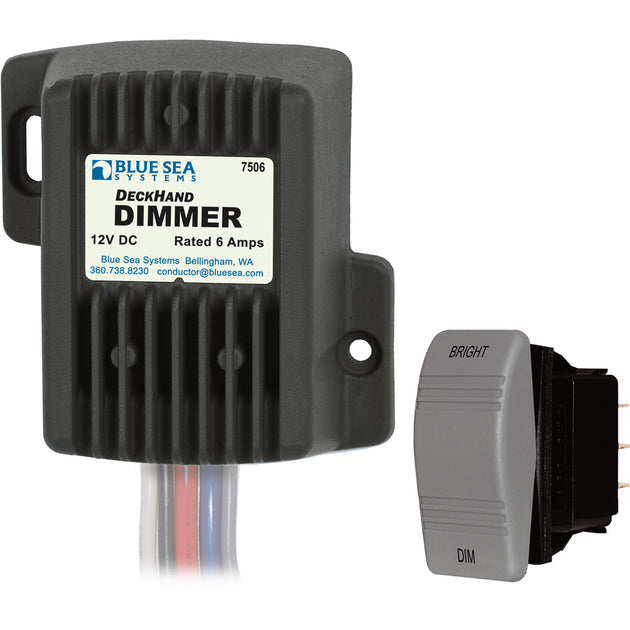 Blue Sea 7506 DeckHand Dimmer - 6 Amp/12V [7506] - Premium Switches & Accessories from Blue Sea Systems - Just $104.99! Shop now at Brushy Creek Marine