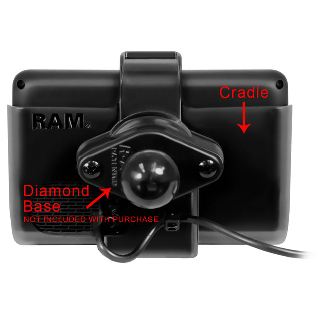 RAM Mount Cradle f/Garmin dezl Series [RAM-HOL-GA43U] - Premium GPS - Accessories from RAM Mounting Systems - Just $21.49! Shop now at Brushy Creek Marine