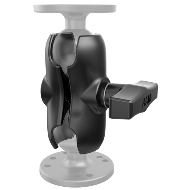 RAM Mount Short Double Socket Arm f/1.5" Ball [RAM-201U-B] - Premium GPS - Accessories from RAM Mounting Systems - Just $25.99! Shop now at Brushy Creek Marine