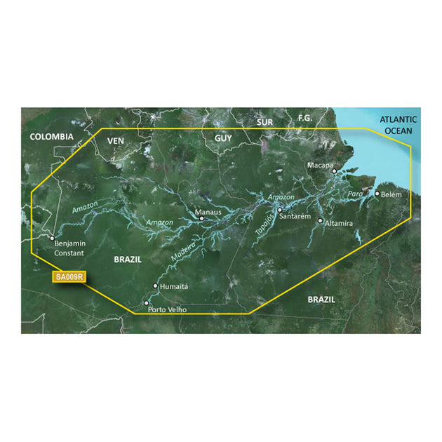 Garmin BlueChart g3 HD - HXSA009R - Amazon River - microSD/SD [010-C1066-20] - Premium Garmin BlueChart Foreign from Garmin - Just $149.99! Shop now at Brushy Creek Marine