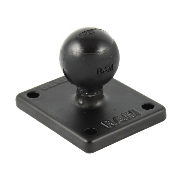 RAM Mount Square 2" x 1.7" Base w/1" Ball [RAM-B-347U] - Premium GPS - Accessories from RAM Mounting Systems - Just $9.49! Shop now at Brushy Creek Marine