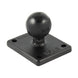 RAM Mount Square 2" x 1.7" Base w/1" Ball [RAM-B-347U] - Premium GPS - Accessories from RAM Mounting Systems - Just $9.49! Shop now at Brushy Creek Marine