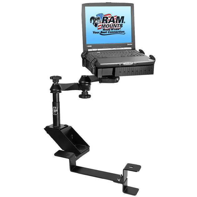 RAM Mount No-Drill Laptop Mount f/Chevrolet 2500 C/K, 3500 C/K, Silverado, Suburban, Tahoe, GMC Sierra & Yukon [RAM-VB-102-SW1] - Premium Vehicle Laptop Mounts from RAM Mounting Systems - Just $357.49! Shop now at Brushy Creek Marine