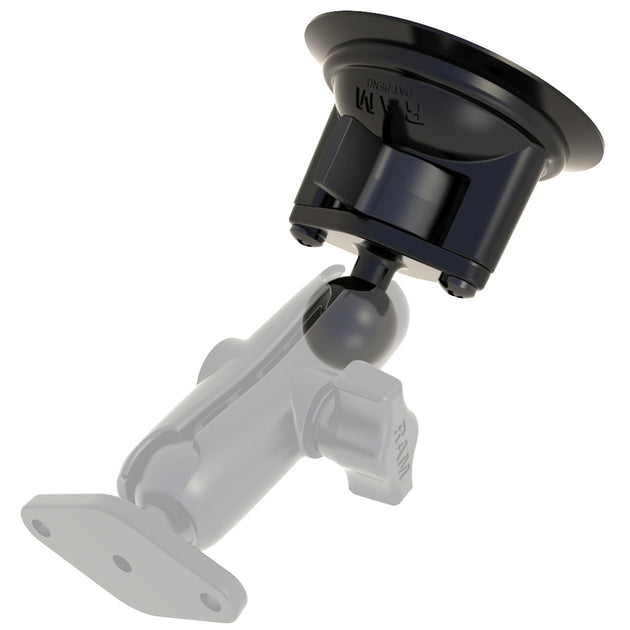RAM Mount 3.25" Diameter Suction Cup Twist Lock Mount w/1" Ball [RAM-B-224-1U] - Premium Suction Cup Mounts from RAM Mounting Systems - Just $21.49! Shop now at Brushy Creek Marine