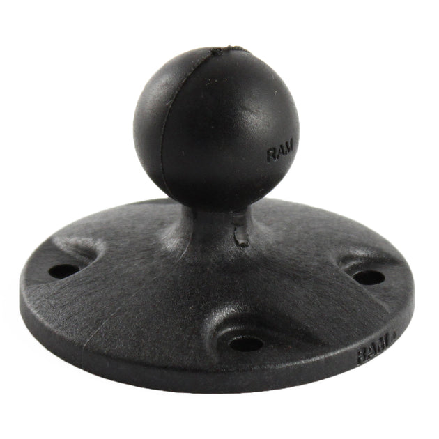 RAM Mount 2.5" Composite Round Base w/1" Ball [RAP-B-202U] - Premium B Size from RAM Mounting Systems - Just $7.99! Shop now at Brushy Creek Marine
