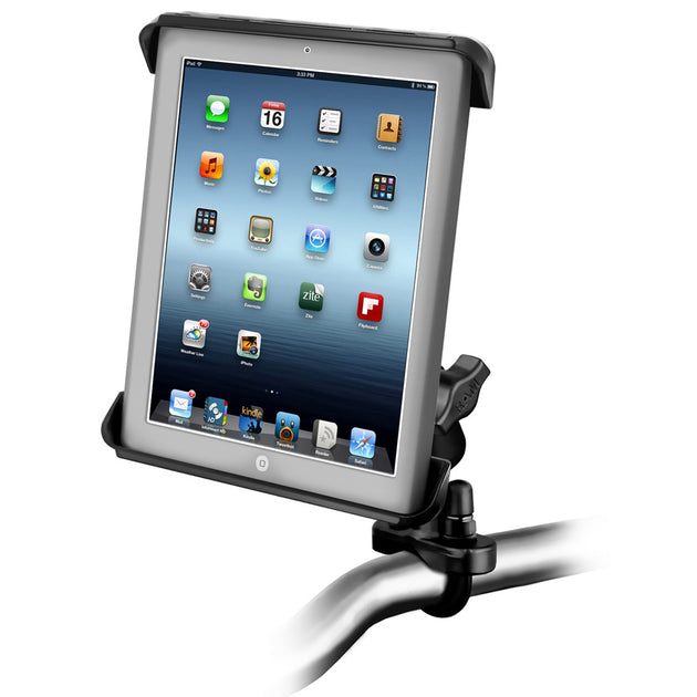 RAM Mount Tab-Tite iPad / HP TouchPad Cradle Handlebar Rail Mount [RAM-B-149Z-TAB3U] - Premium Tablet Mounts from RAM Mounting Systems - Just $71.49! Shop now at Brushy Creek Marine