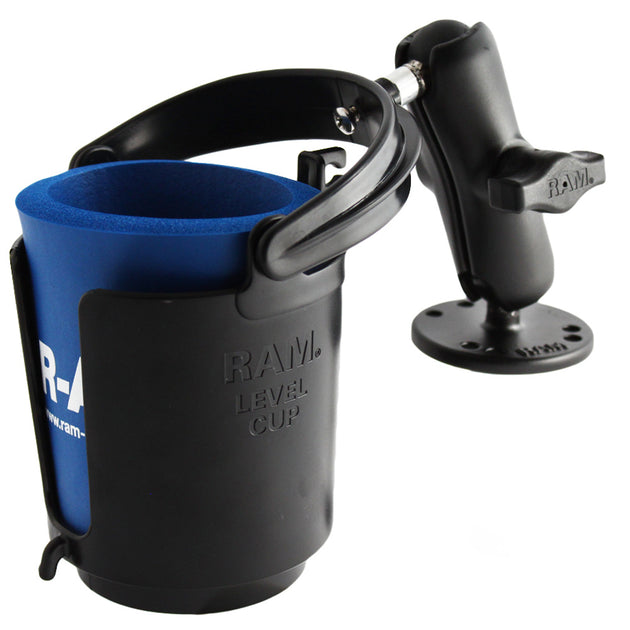 RAM Mount Drink Cup Holder w/Surface Mount [RAM-B-132U] - Premium Composite from RAM Mounting Systems - Just $44.49! Shop now at Brushy Creek Marine