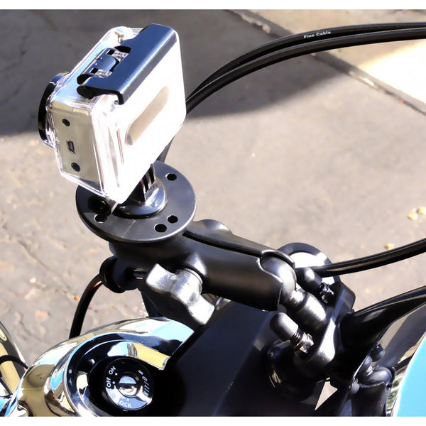 RAM Mount Handlebar U-Bolt Base w/Round 1/4"-20 Threaded Stud [RAM-B-149Z-C1U] - Premium Rail/Handle Bar Mounts from RAM Mounting Systems - Just $47.49! Shop now at Brushy Creek Marine