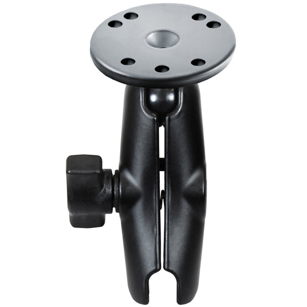 RAM Mount Double Socket Arm w/2.5" Round Base [RAM-B-103U] - Premium Surface Mount from RAM Mounting Systems - Just $24.99! Shop now at Brushy Creek Marine