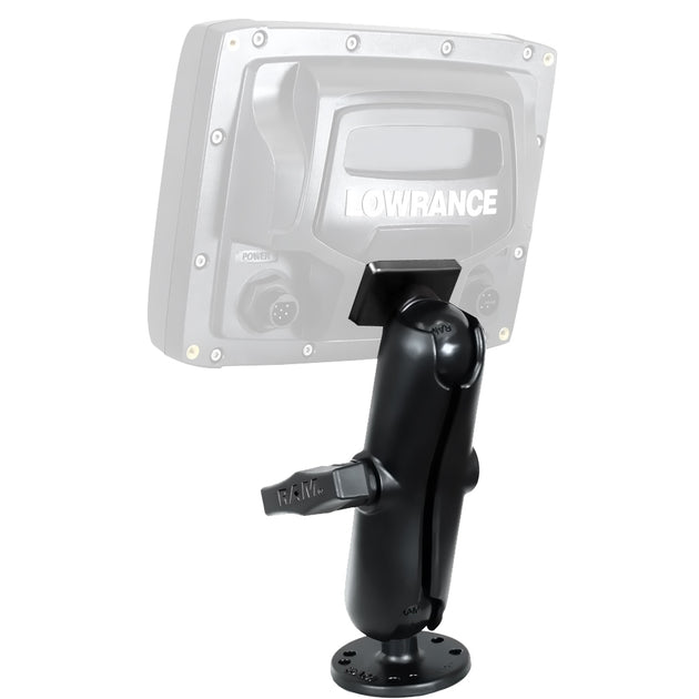 RAM Mount Quick Release Mount f/Lowrance Mark & Elite 5 [RAM-101-LO11] - Premium Marine Electronics Mounts from RAM Mounting Systems - Just $63.49! Shop now at Brushy Creek Marine