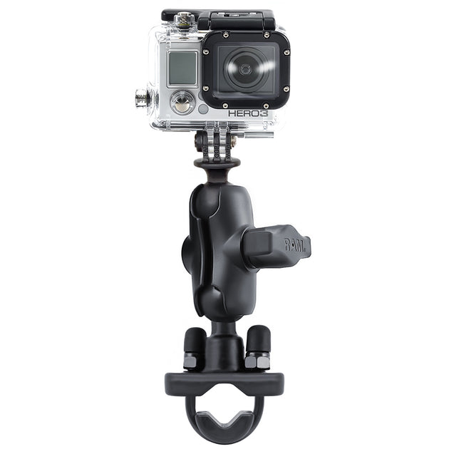 RAM Mount GoPro Hero Short Arm Handlebar Rail Mount [RAM-B-149Z-A-GOP1U] - Premium Accessories from RAM Mounting Systems - Just $42.49! Shop now at Brushy Creek Marine