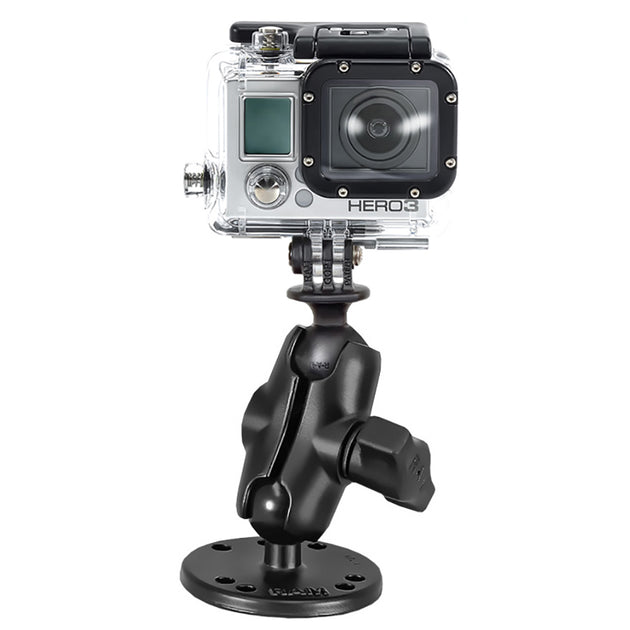 RAM Mount GoPro Hero Short Arm Flat Surface Mount [RAM-B-138-A-GOP1U] - Premium Accessories from RAM Mounting Systems - Just $32.99! Shop now at Brushy Creek Marine