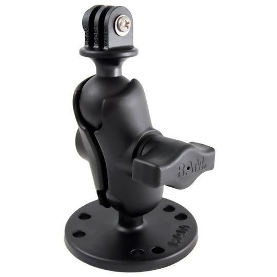 RAM Mount GoPro Hero Short Arm Flat Surface Mount [RAM-B-138-A-GOP1U] - Premium Accessories from RAM Mounting Systems - Just $32.99! Shop now at Brushy Creek Marine