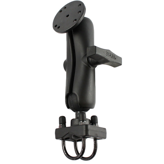 RAM Mount Double U-Bolt Rail Mount w/Round Base [RAM-101U-235] - Premium Rail/Handle Bar Mounts from RAM Mounting Systems - Just $68.49! Shop now at Brushy Creek Marine