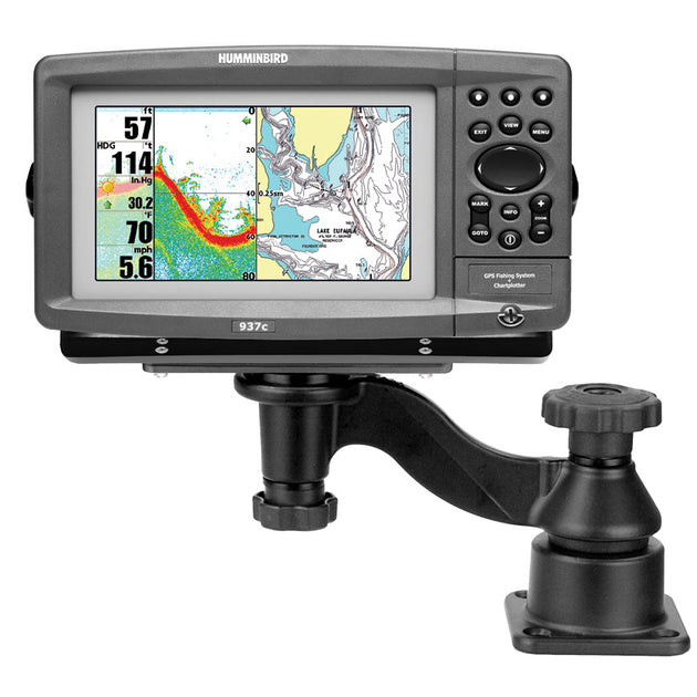 RAM Mount Flat Surface Horizontal Single Swing Arm Mount [RAM-109HU] - Premium Swing Arm Mounts from RAM Mounting Systems - Just $77.49! Shop now at Brushy Creek Marine