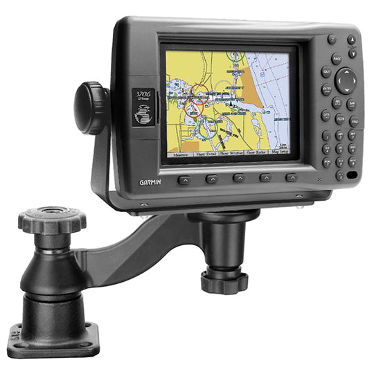 RAM Mount Flat Surface Horizontal Single Swing Arm Mount [RAM-109HU] - Premium Swing Arm Mounts from RAM Mounting Systems - Just $77.49! Shop now at Brushy Creek Marine