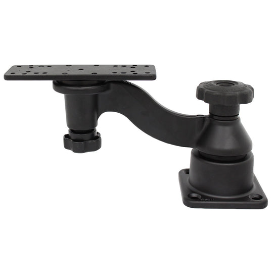 RAM Mount Flat Surface Horizontal Single Swing Arm Mount [RAM-109HU] - Premium Swing Arm Mounts from RAM Mounting Systems - Just $77.49! Shop now at Brushy Creek Marine