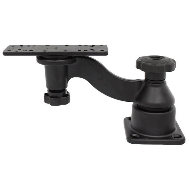 RAM Mount Flat Surface Horizontal Single Swing Arm Mount [RAM-109HU] - Premium Swing Arm Mounts from RAM Mounting Systems - Just $77.49! Shop now at Brushy Creek Marine