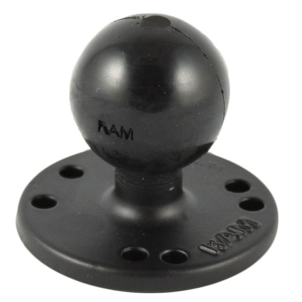 RAM Mount 2.5" Round Base w/0.31-18 Female Thread & 1.5" Ball - AMPs Pattern [RAM-202U-MT1] - Premium C Size from RAM Mounting Systems - Just $19.49! Shop now at Brushy Creek Marine