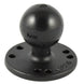 RAM Mount 2.5" Round Base w/0.31-18 Female Thread & 1.5" Ball - AMPs Pattern [RAM-202U-MT1] - Premium C Size from RAM Mounting Systems - Just $19.49! Shop now at Brushy Creek Marine