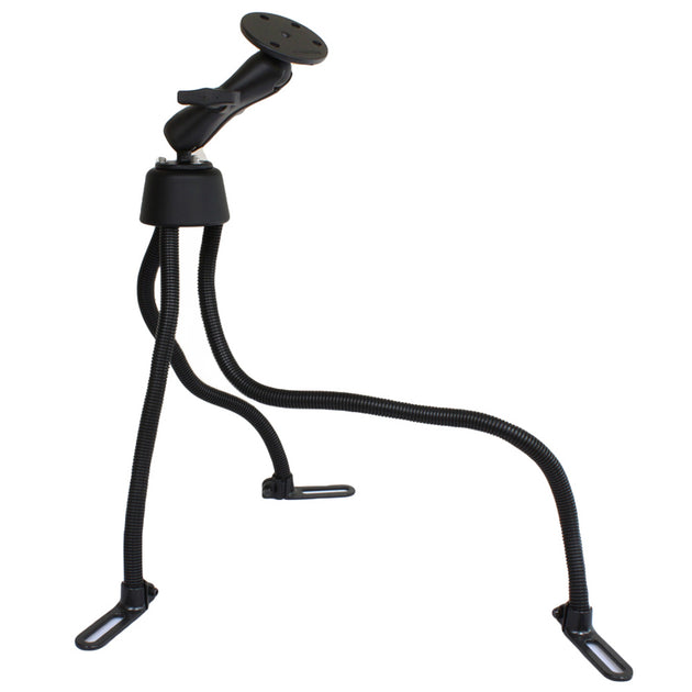 RAM Mount POD III No-Drill Mount w/Double Socket Arm, 2.5" Round Base & 3.68" Round Base [RAM-316-3-240U] - Premium Vehicle Mounts from RAM Mounting Systems - Just $191.99! Shop now at Brushy Creek Marine